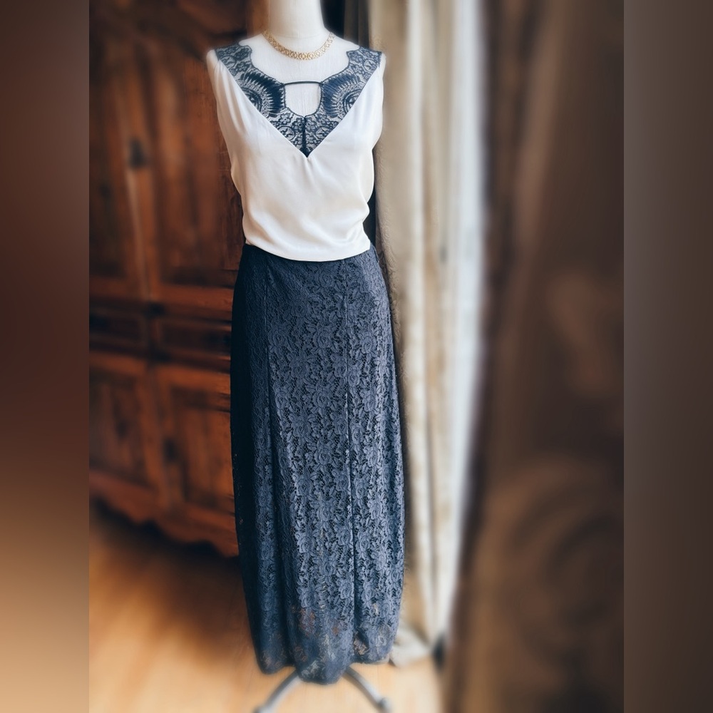 Skirt Maxi / Black Lace - Picture 2 of 10